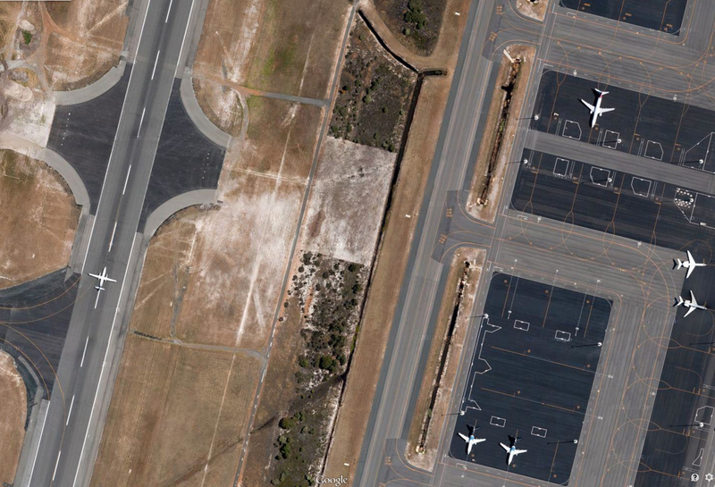 Illustration for article titled Satellite pictures of airports reveal their extreme complexity
